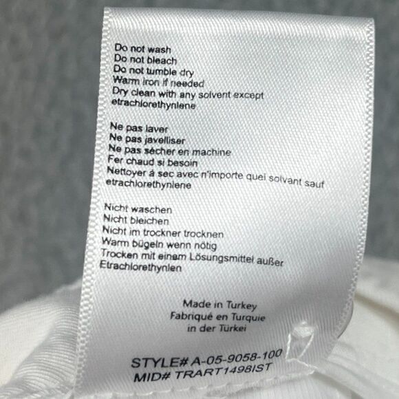 Anine Bing Mila White Shorts Linen Blend Size 38 Medium - Picture 11 of 13